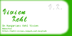 vivien kehl business card